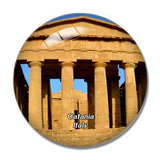 Italy Catania Sicialia Agrigento Temples 3D Fridge Magnet Crystal Glass