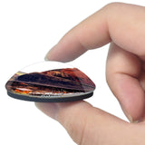 Italy Catania Volcano Lava Etna Sicily 3D Fridge Magnet Crystal Glass