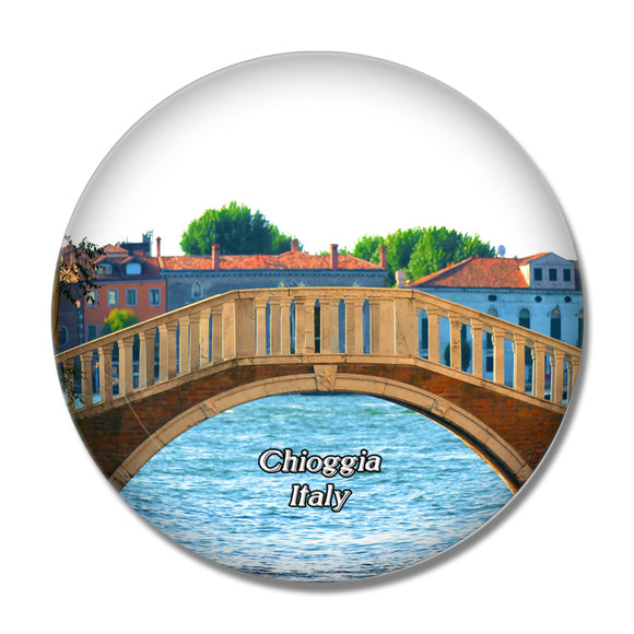 Italy Chioggia Bridge 3D Fridge Magnet Crystal Glass