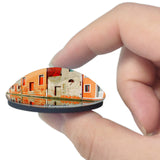 Italy Chioggia Gamle Hus Kanal 3D Fridge Magnet Crystal Glass