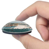 Italy Civitavecchia Cruise Ship 3D Fridge Magnet Crystal Glass