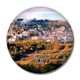 Italy Civitella Del Tronto 3D Fridge Magnet Crystal Glass