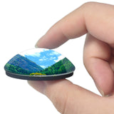 Italy Cogne Gran Paradiso 3D Fridge Magnet Crystal Glass