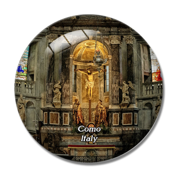 Italy Como Church 3D Fridge Magnet Crystal Glass