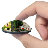 Italy Como Lake Village 3D Fridge Magnet Crystal Glass