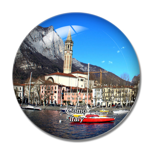 Italy Como Lecco 3D Fridge Magnet Crystal Glass