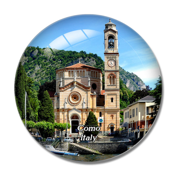 Italy Como Tremezzo Lake 3D Fridge Magnet Crystal Glass