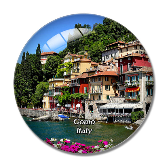 Italy Como Varenna Lake 3D Fridge Magnet Crystal Glass