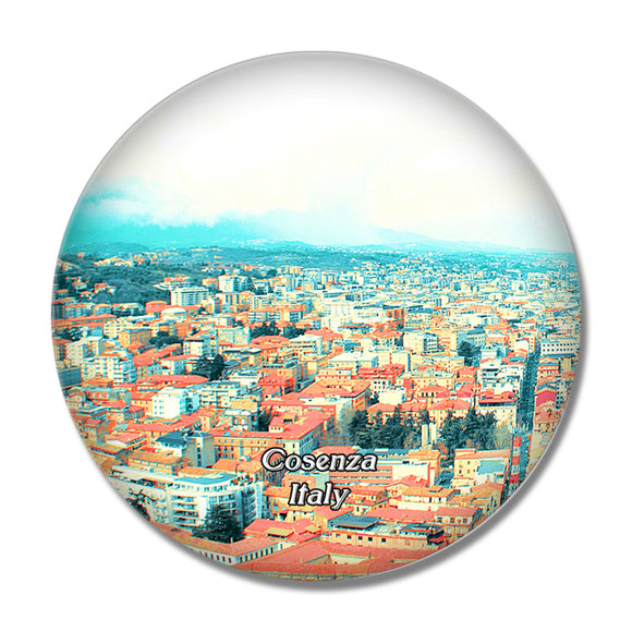 Italy Cosenza 3D Fridge Magnet Crystal Glass