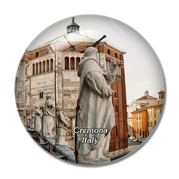 Italy Cremona Cathedral 3D Fridge Magnet Crystal Glass