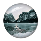 Italy Dobbiaco Lago 3D Fridge Magnet Crystal Glass