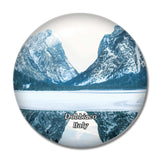 Italy Dobbiaco 3D Fridge Magnet Crystal Glass