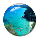 Italy Dorgali Cala Fuili Beach 3D Fridge Magnet Crystal Glass