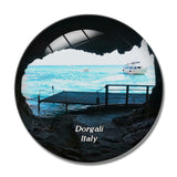 Italy Dorgali Grotta del Bue Marino 3D Fridge Magnet Crystal Glass