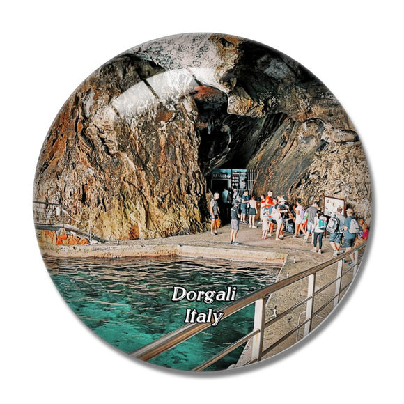 Italy Dorgali Grotta del Bue Marino 3D Fridge Magnet Crystal Glass