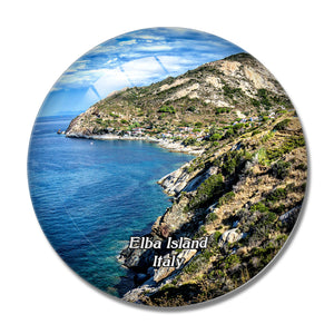 Italy Elba Island 3D Fridge Magnet Crystal Glass