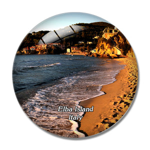 Italy Elba Island 3D Fridge Magnet Crystal Glass