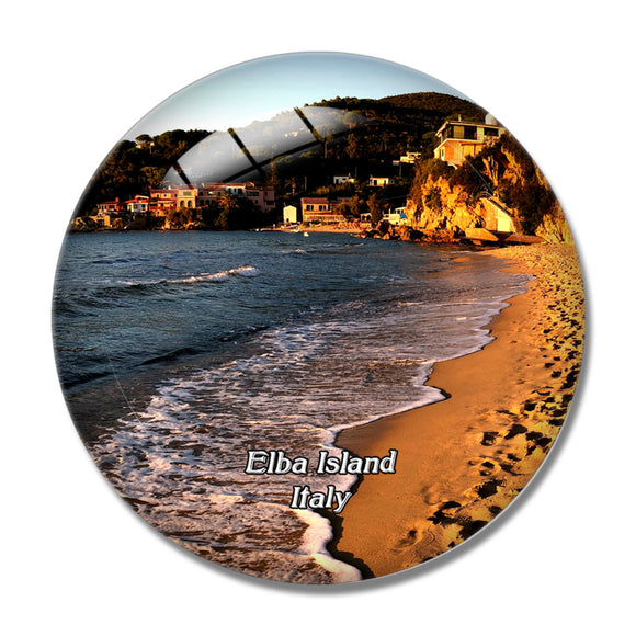 Italy Elba Island 3D Fridge Magnet Crystal Glass