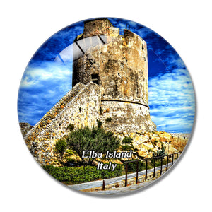 Italy Elba Island 3D Fridge Magnet Crystal Glass