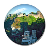 Italy Erice Rock Festning 3D Fridge Magnet Crystal Glass