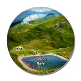 Italy Fanano Modena Lake Scaffaiolo 3D Fridge Magnet Crystal Glass