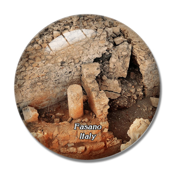 Italy Fasano Scavi di Egnazia 3D Fridge Magnet Crystal Glass