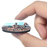 Italy Florence Church Tuscany Panorama Towers 3D Fridge Magnet Crystal Glass