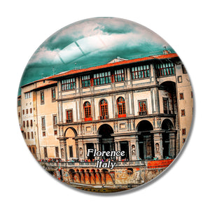 Italy Florence Ponte Vecchio 3D Fridge Magnet Crystal Glass