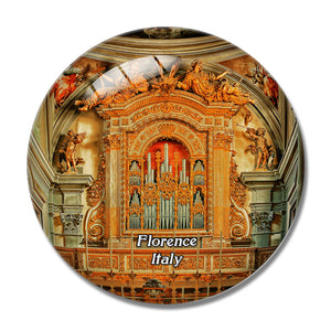 Italy Florence San Marco Church Cathedral Indoor 3D Fridge Magnet Crystal Glass