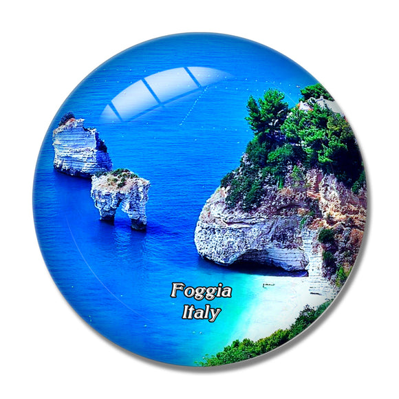 Italy Foggia Parco Nazionale del Gargano 3D Fridge Magnet Crystal Glass