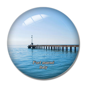 Italy Fort marmi 3D Fridge Magnet Crystal Glass