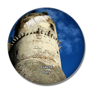 Italy Gaeta Tower 3D Fridge Magnet Crystal Glass