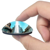 Italy Genoa Piazza 3D Fridge Magnet Crystal Glass