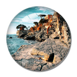 Italy Genoa Recco Liguria 3D Fridge Magnet Crystal Glass