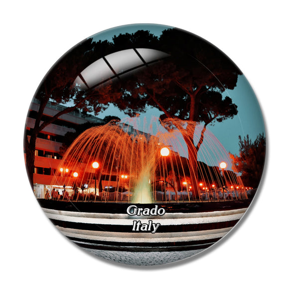 Italy Grado 3D Fridge Magnet Crystal Glass