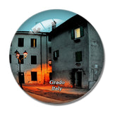 Italy Grado Night 3D Fridge Magnet Crystal Glass