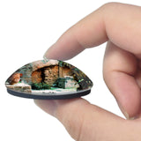 Italy Ischia Castello Aragonese 3D Fridge Magnet Crystal Glass