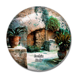Italy Ischia Castello Aragonese 3D Fridge Magnet Crystal Glass