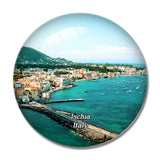 Italy Ischia 3D Fridge Magnet Crystal Glass