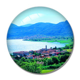 Italy Iseo Seacoast 3D Fridge Magnet Crystal Glass