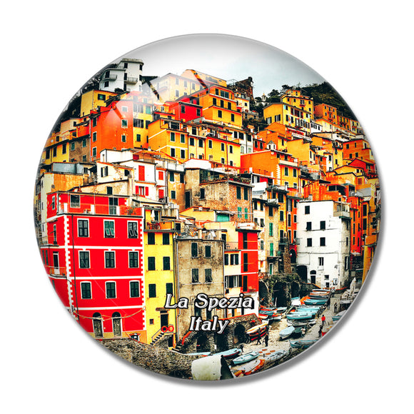 Italy La Spezia Riomaggiore Cinque Terre 3D Fridge Magnet Crystal Glass