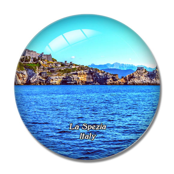 Italy La Spezia Sea 3D Fridge Magnet Crystal Glass