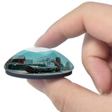 Italy Lecco Fontana 3D Fridge Magnet Crystal Glass