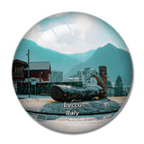 Italy Lecco Fontana 3D Fridge Magnet Crystal Glass