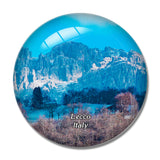 Italy Lecco Mountain 3D Fridge Magnet Crystal Glass