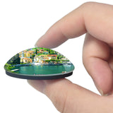 Italy Lenno Como Lake 3D Fridge Magnet Crystal Glass