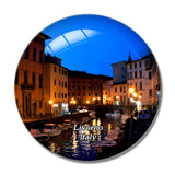 Italy Livorno 3D Fridge Magnet Crystal Glass