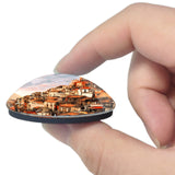 Italy Luca scape Borgo 3D Fridge Magnet Crystal Glass