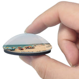 Italy Manduria Spiaggia Salina dei Monaci 3D Fridge Magnet Crystal Glass