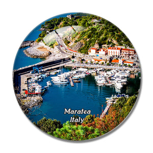 Italy Maratea Porto 3D Fridge Magnet Crystal Glass